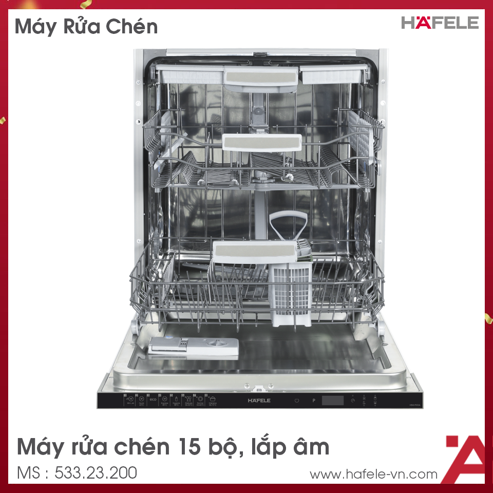 Máy Rửa Chén Âm Tủ HDW-FI60A Hafele 533.23.260