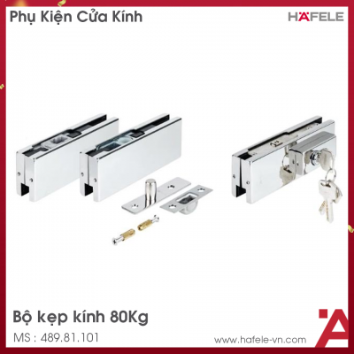 Bộ Kẹp Kính 80Kg Hafele 489.81.101