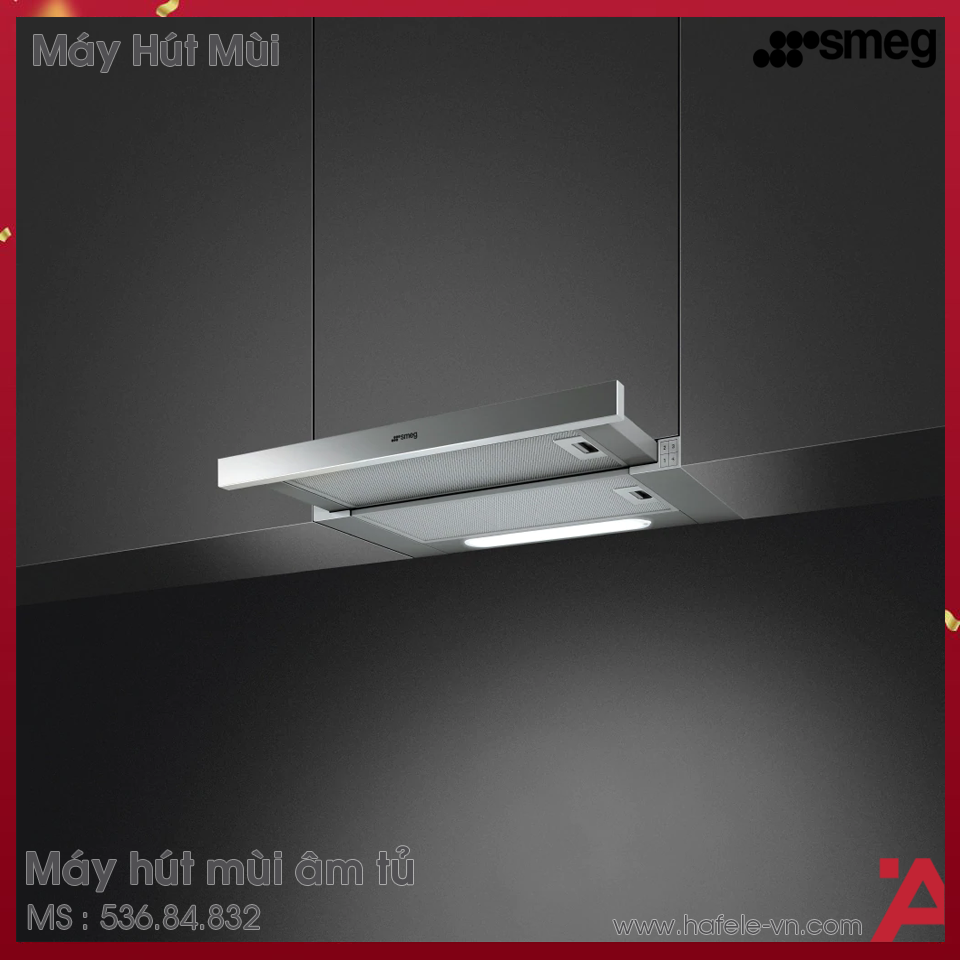 Máy Hút Mùi Âm Tủ Smeg KSET62E 536.84.832