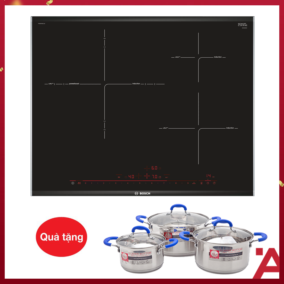 Bếp Từ Âm 3 Vùng Nấu Bosch HMH.PID675DC1E