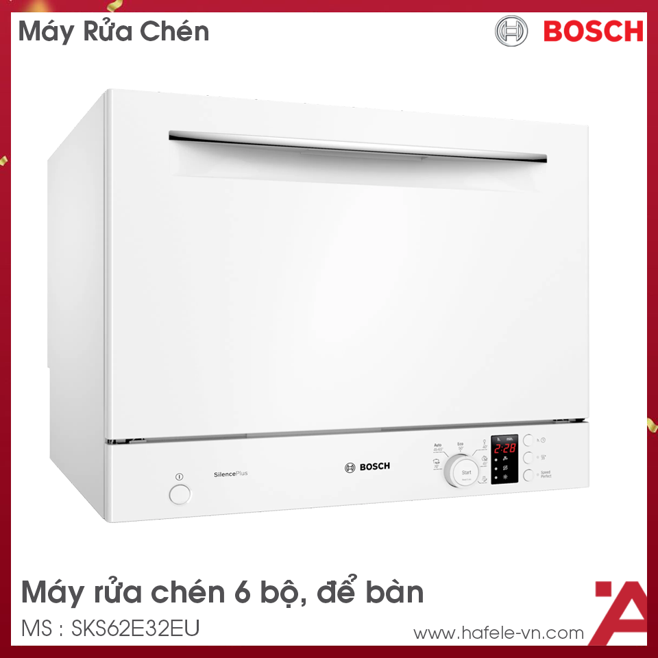 Máy Rửa Chén Bát Để Bàn Bosch HMH.SKS62E32EU