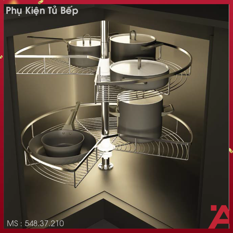 Mâm Xoay Mezzo 270º 800mm Cucina 548.37.210