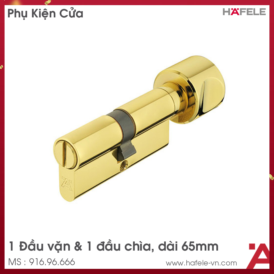 Ruột Khóa Cửa Phòng 65mm Hafele 916.96.666