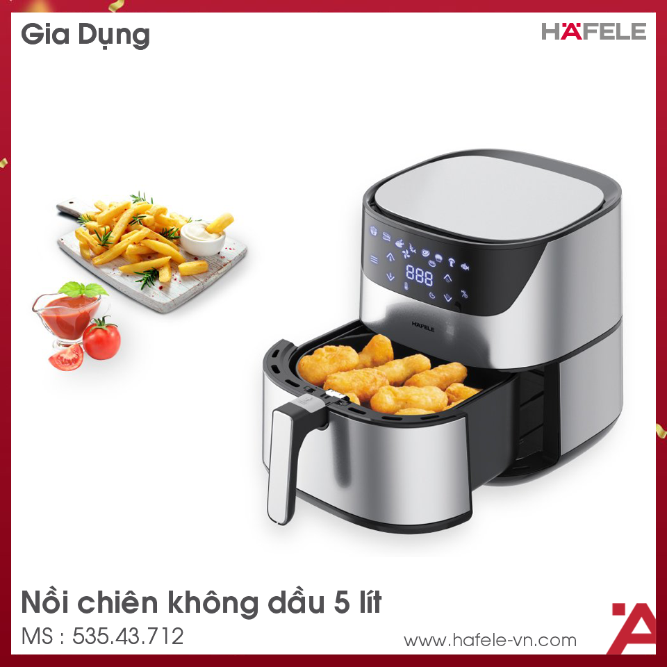 Nồi Chiên Không Dầu 5L AF-T5A Hafele 535.43.712