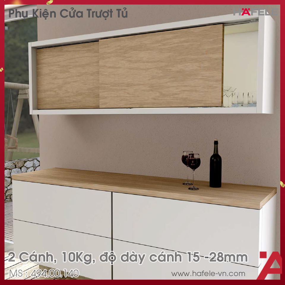 Phụ Kiện Cửa Trượt Tủ Slido Classic 10/A IF Hafele 494.00.140
