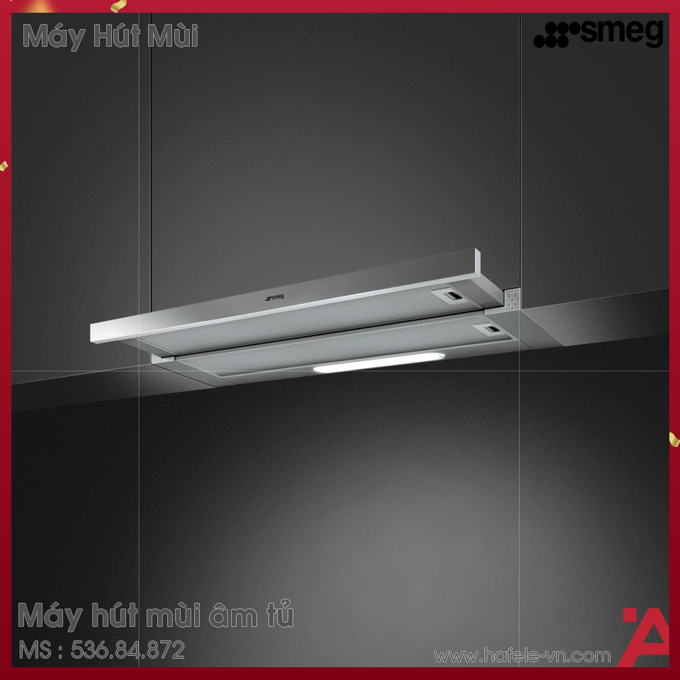 Máy Hút Mùi Âm Tủ 90cm Smeg KSET92E 536.84.872