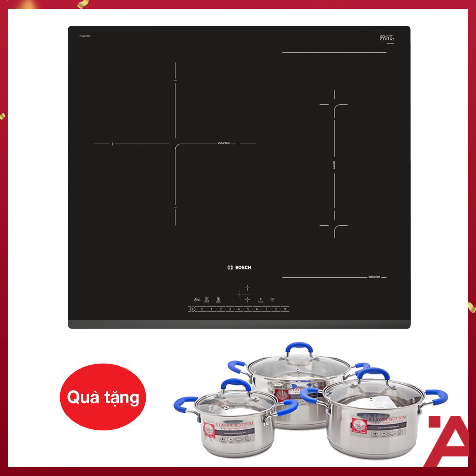 Bếp Từ Âm 3 Vùng Nấu Bosch HMH.PVJ631FB1E