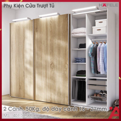 Phụ Kiện Cửa Trượt Tủ Slido Classic 50 IF Hafele 401.30.000