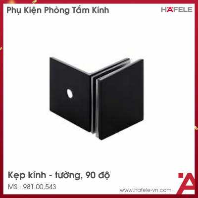 Kẹp Kính Tường 90° Có Đế Hafele 981.00.543