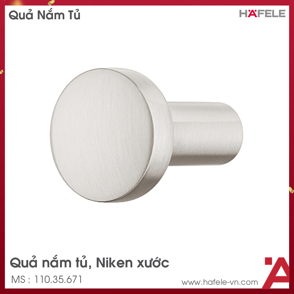 Quả Nắm Tủ H1340 Hafele 110.35.671