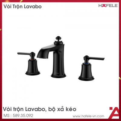 Vòi Trộn Lavabo 3 Lỗ Kyoto Xả Kéo Hafele 589.35.092