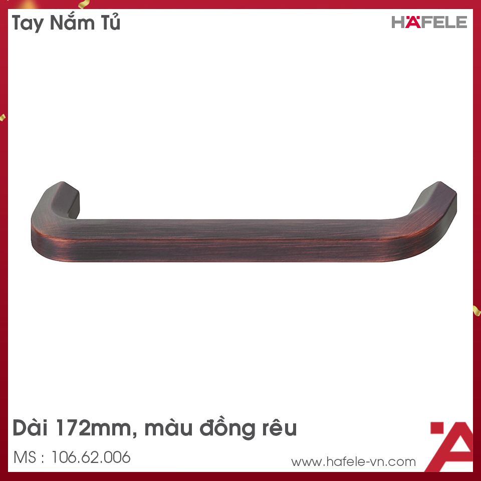Tay Nắm Tủ 172mm H1710 Hafele 106.62.006