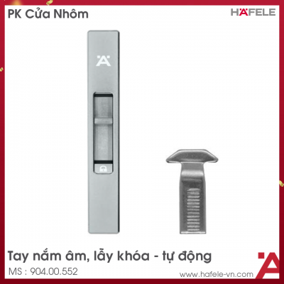 Tay Nắm Âm Cửa Nhôm HL252A Hafele 904.00.552