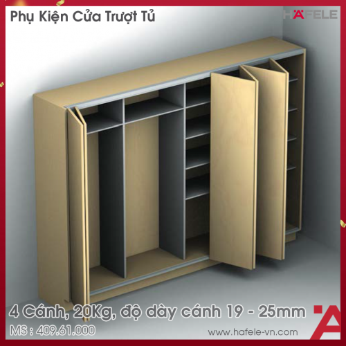 Phụ Kiện Cửa Trượt Fold 40 MF Flex Hafele 409.61.000