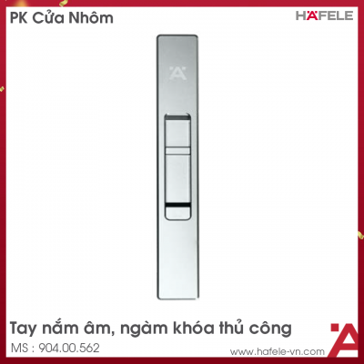 Tay Nắm Âm Cửa Nhôm HL252A-FORK Hafele 904.00.562