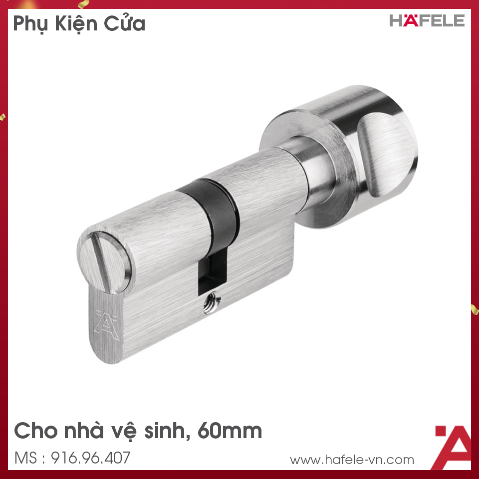 Ruột Khóa Cửa Nhà WC 60mm Hafele 916.96.407