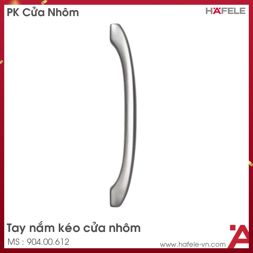Tay Nắm Kéo Cửa Nhôm HL1005D Hafele 904.00.612