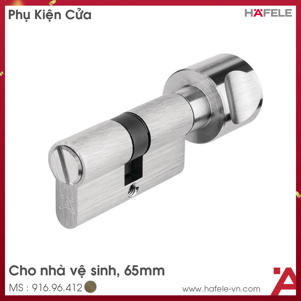 Ruột Khóa Cửa Nhà WC 65mm Hafele 916.96.412