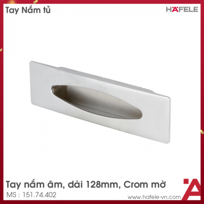 Tay Nắm Tủ Âm 128mm Hafele 151.74.402