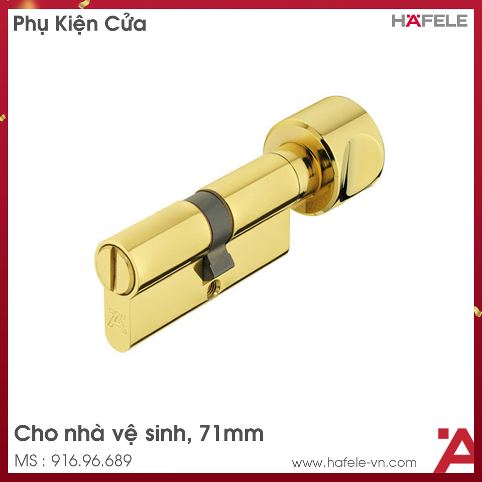 Ruột Khóa Cửa Nhà WC 71mm Hafele 916.96.689