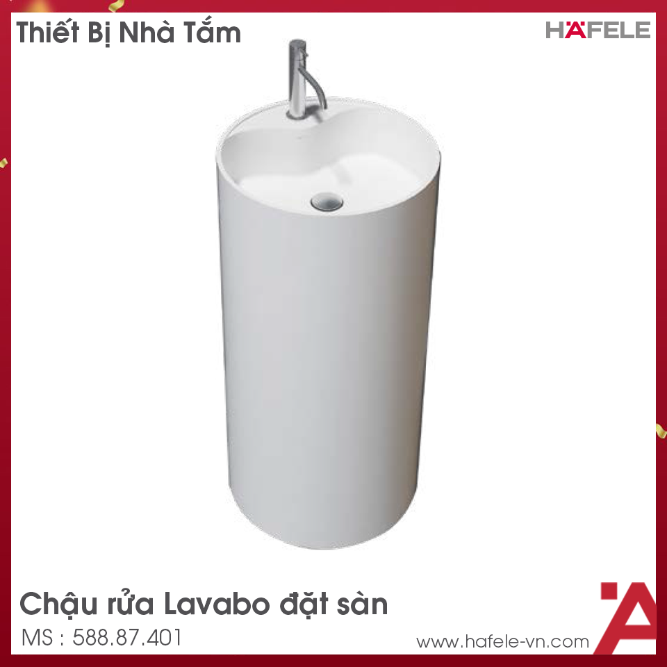 Chậu Lavabo Đặt Sàn HVN3009 Hafele 588.87.401