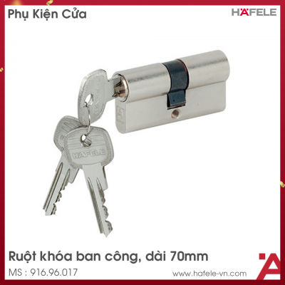 Ruột Khóa Ban Công 70mm Hafele 916.96.017
