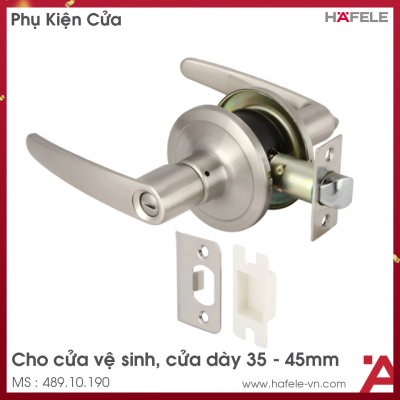 Bộ Khóa Tay Nắm Cửa Vệ Sinh Hafele 489.10.190