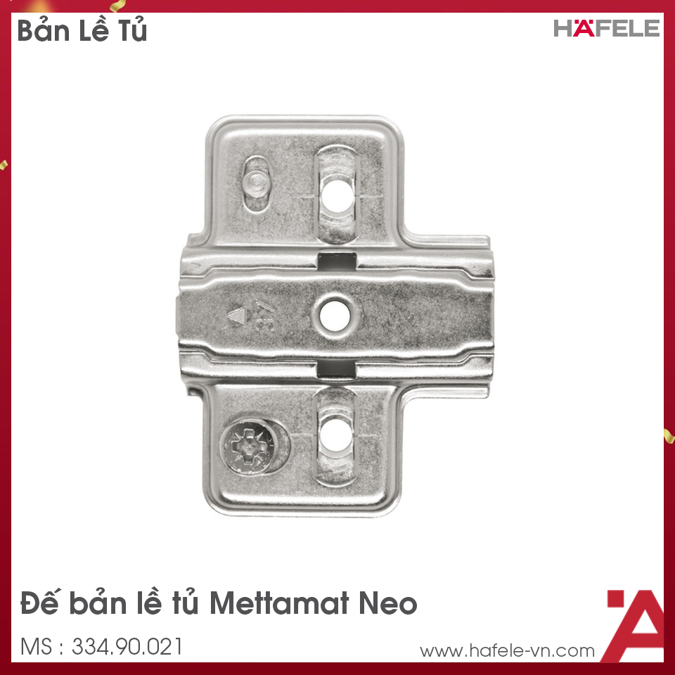 Đế Bản Lề Mettalamat Neo Chữ Thập Hafele 334.90.021