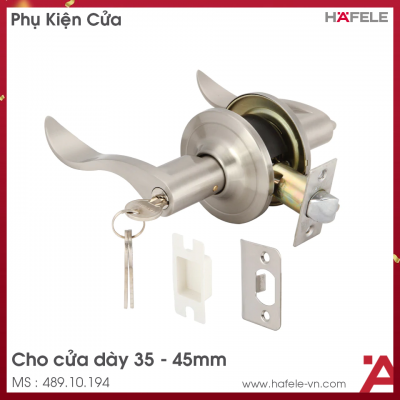 Bộ Khóa Tay Nắm Gạt Cửa Đi Hafele 489.10.194