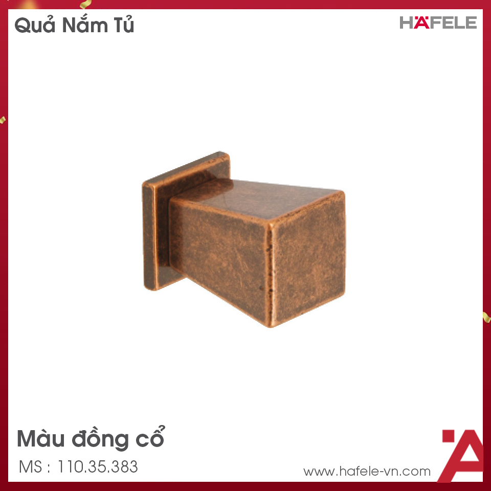 Quả Nắm Tủ Cổ Điển Hafele 110.35.383