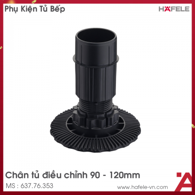 Chân Tủ Có Điều Chỉnh Chiều Cao H100mm Hafele 637.76.353