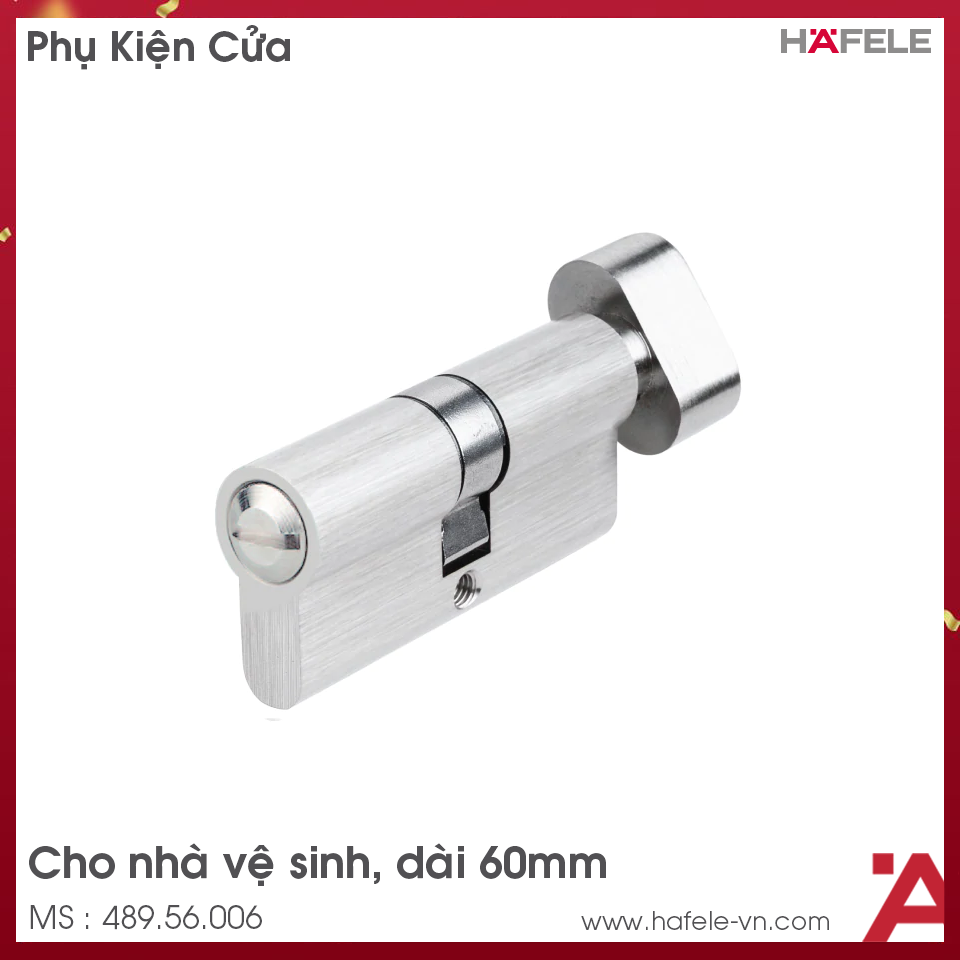 Ruột Khóa Nhà Vệ Sinh 60mm Hafele 489.56.006