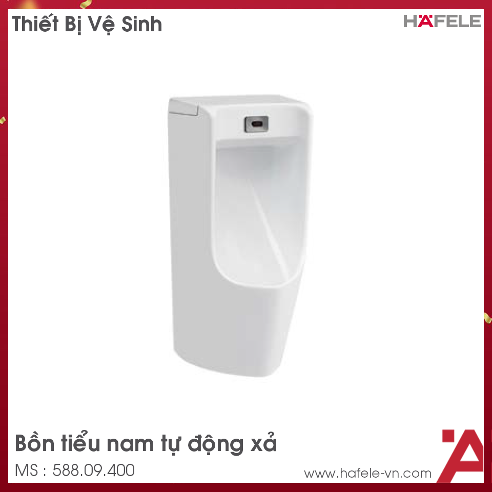 Bồn Tiểu Nam Treo Tường Tự Động Hafele 588.09.400