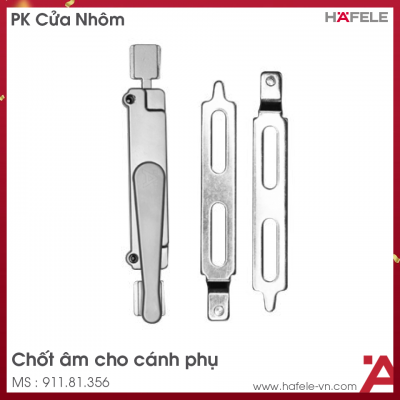 Chốt Âm Cho Cánh Phụ Cửa Nhôm Hafele 911.81.356