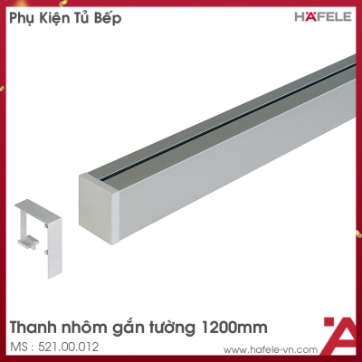 Thanh Nhôm Gắn Tường Dài 1200mm Hafele 521.00.012