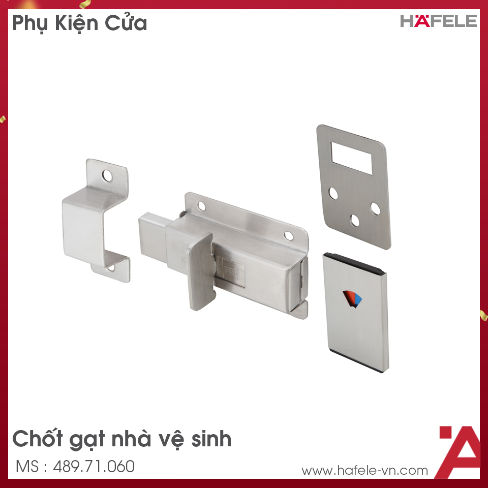 Chốt Gạt Nhà Vệ Sinh Hafele 489.71.060