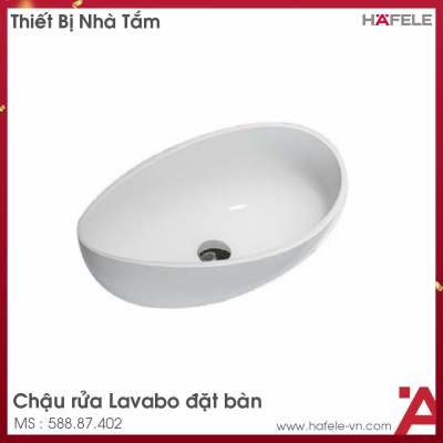 Chậu Lavabo đặt bàn HVN2013 Hafele 588.87.402