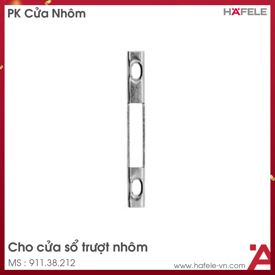 Mặt Nạ Khóa Cửa Sổ Trượt Nhôm Hafele 911.38.212