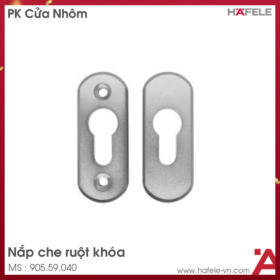 Nắp Che Ruột Khóa Cửa Nhôm Hafele 905.59.040