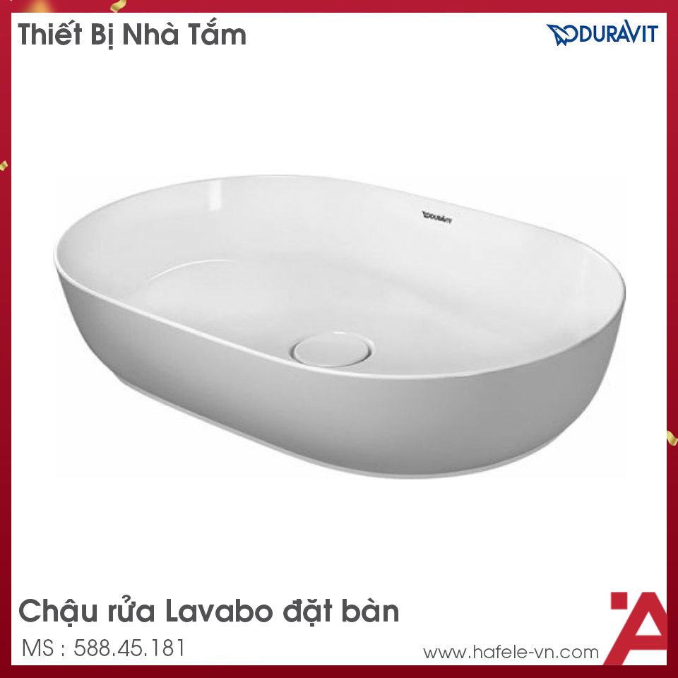 Chậu Rửa Lavabo Đặt Bàn Luv Duravit 588.45.181