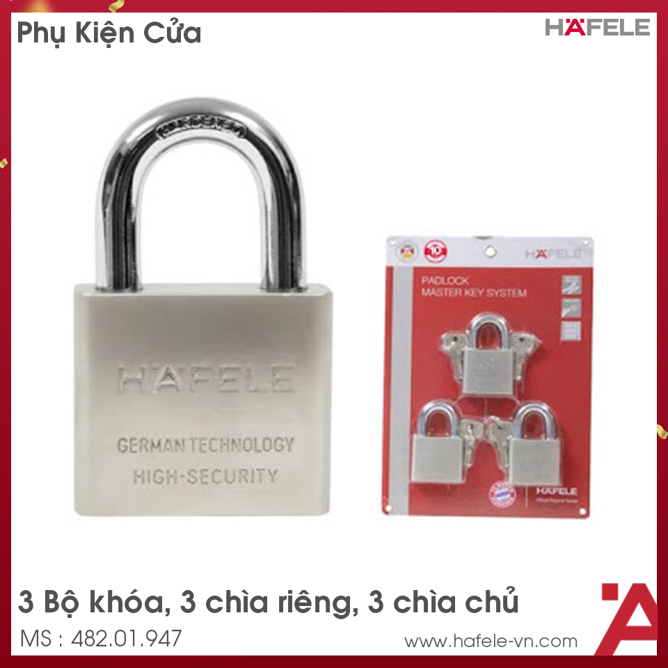 Bộ Khóa Treo Super 60mm Hafele 482.01.947