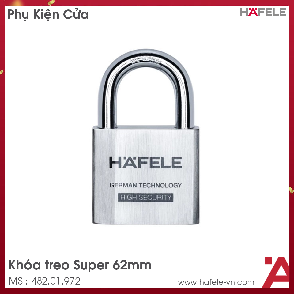 Khóa Treo Super 62mm Hafele 482.01.972