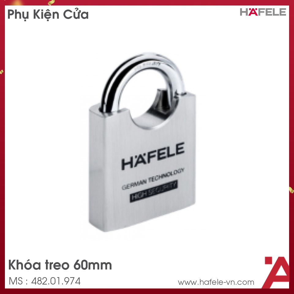 Khóa Treo 60mm Hafele 482.01.974