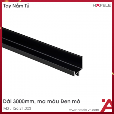 Tay Nắm Dạng Thanh Nhôm 3000mm Hafele 126.21.303