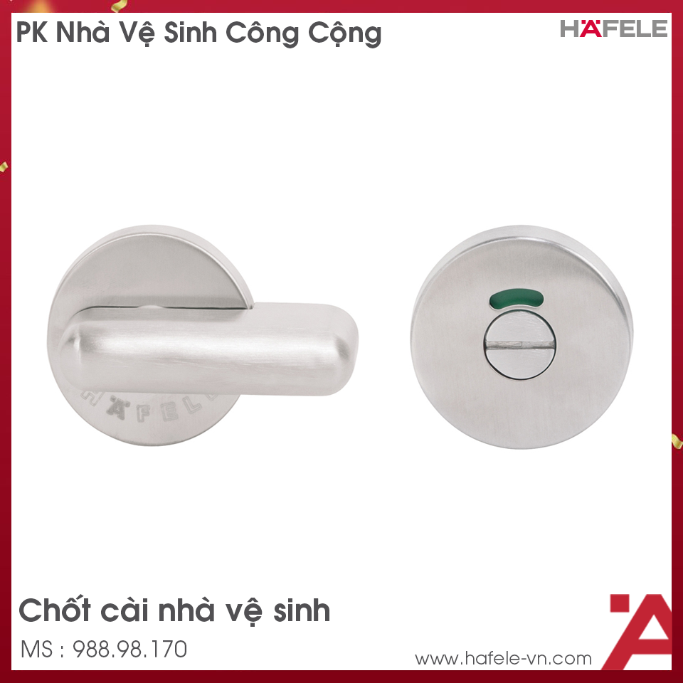 Chốt Cài Nhà Vệ Sinh Công Cộng Hafele 988.98.170