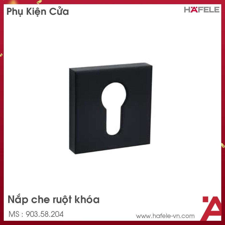 Nắp Che Ruột Khóa Vuông Hafele 903.58.204