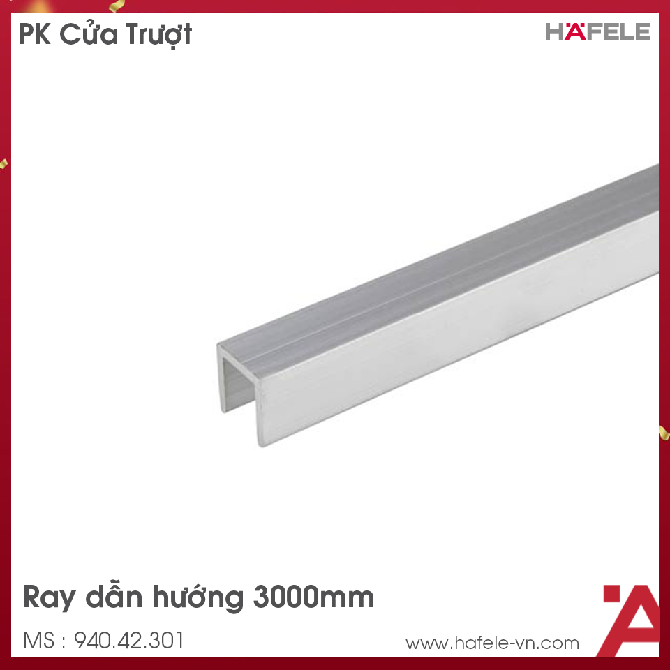 Ray Dẫn Hướng Dạng Chữ U 3000mm Hafele 940.42.301