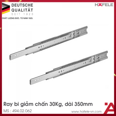 Ray Bi Giảm Chấn Dài 350mm Hafele 494.02.062