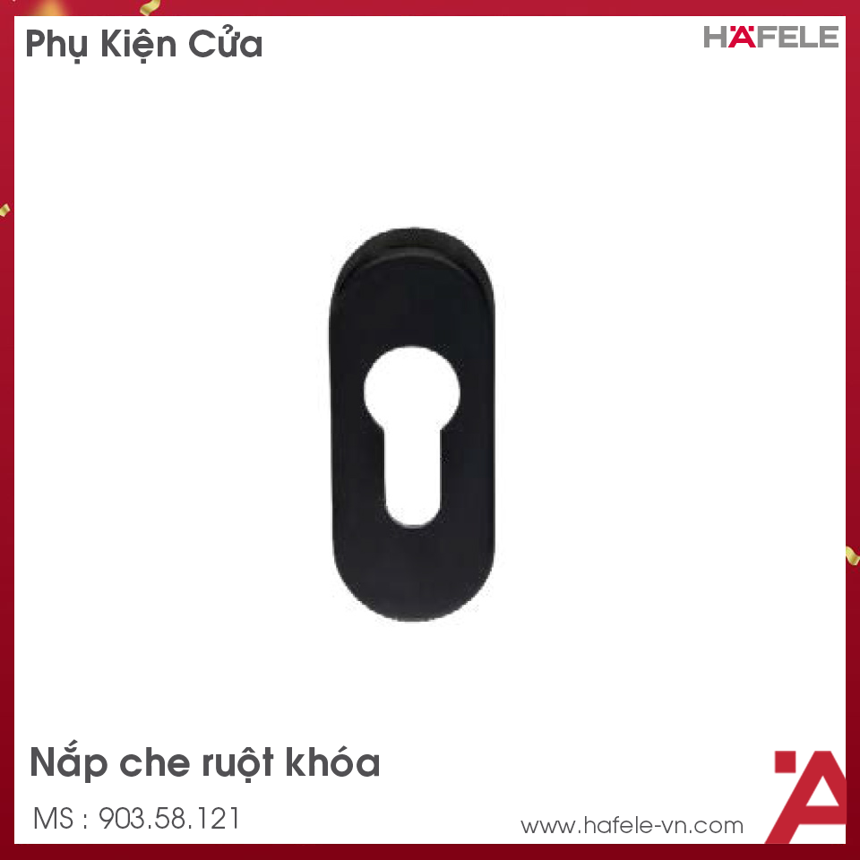 Nắp Che Ruột Khóa Oval Hafele 903.58.121