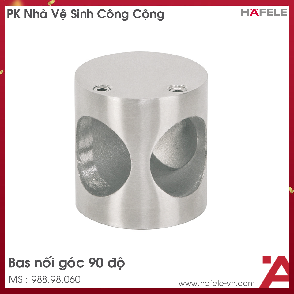 Bas Nối Góc 90º Nhà Vệ Sinh Công Cộng Hafele 988.98.060